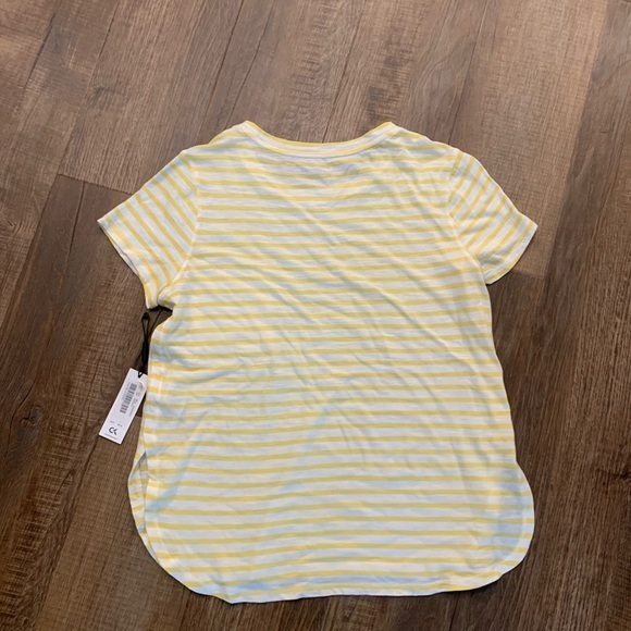 Calvin Klein Yellow‎ Striped TShirt Cotton - Picture 3 of 5